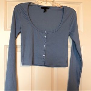 NWOT Forever 21 Crop Top in Periwinkle Size M